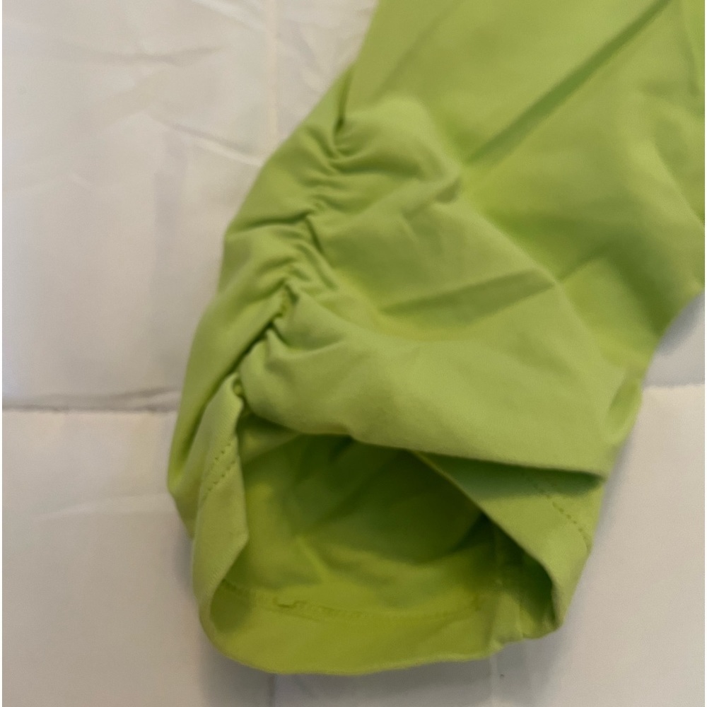 Calvin Klein/women’s zipper jacket, lime green,size M - Picture 5 of 6